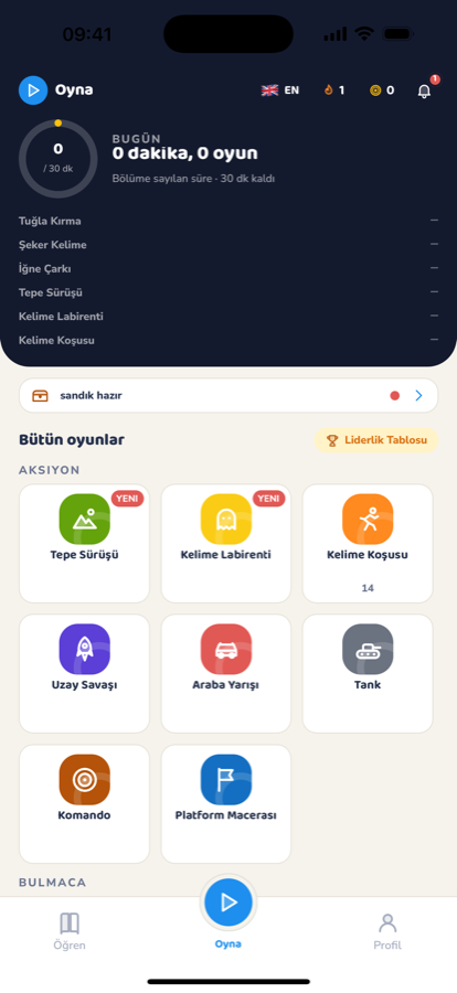 Pofu oyun ekranı